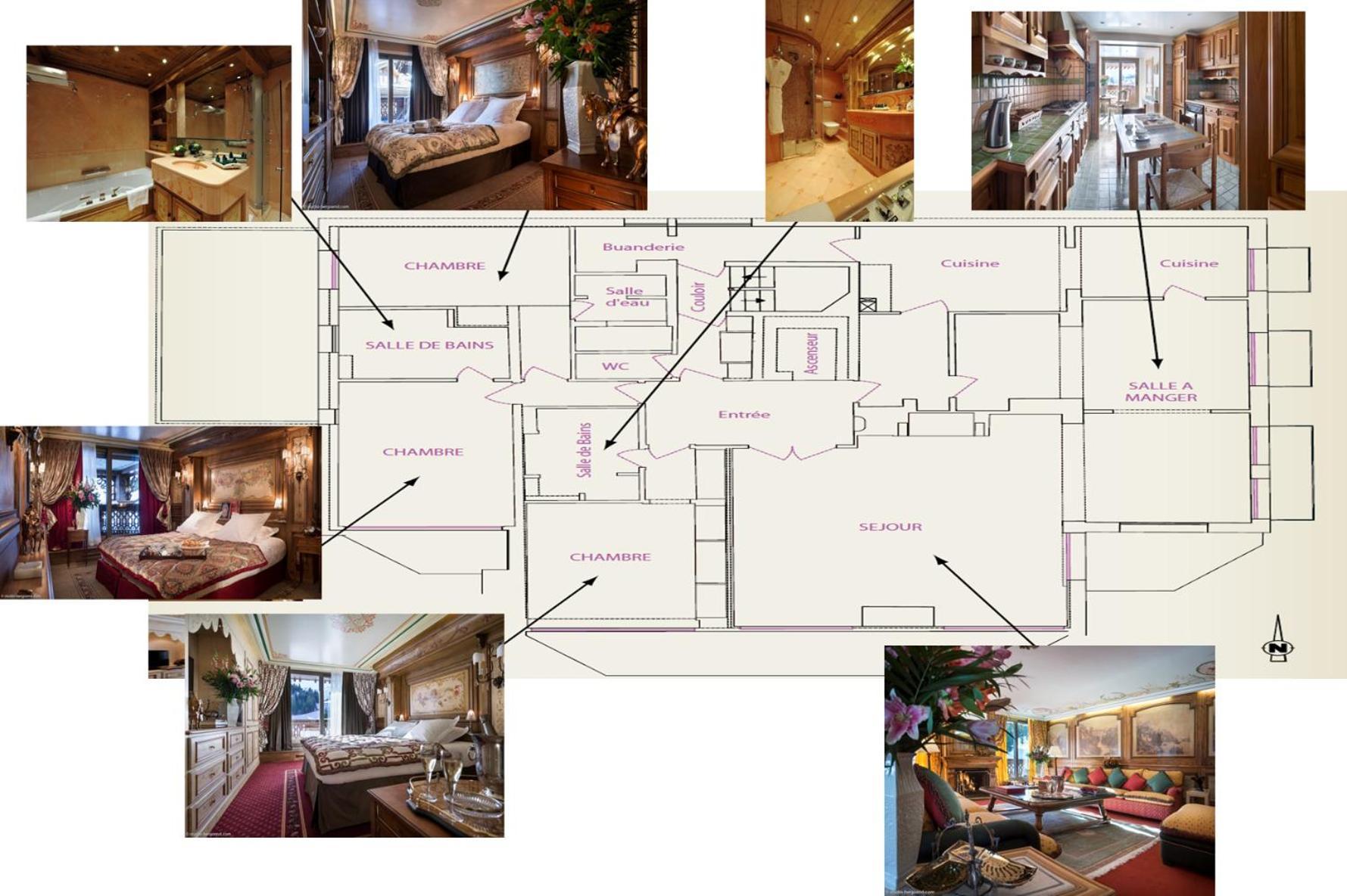 Hotel De La Loze Courchevel Rom bilde